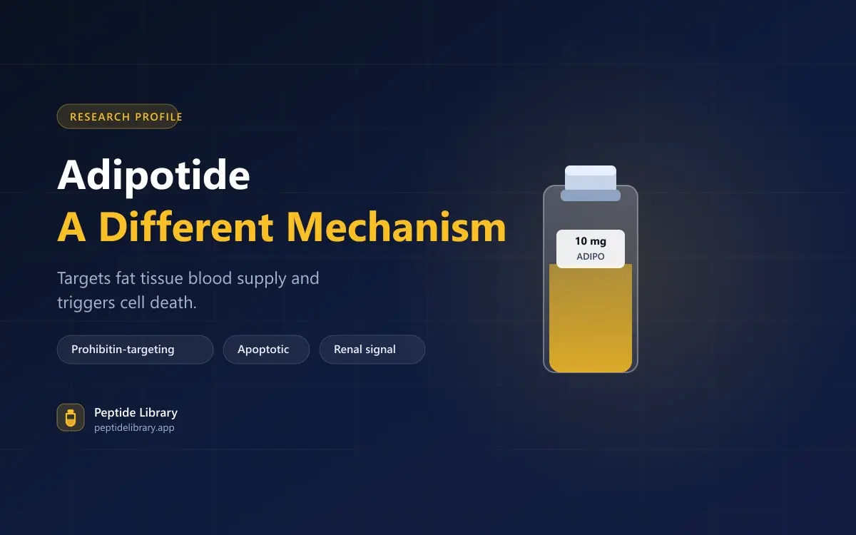 Adipotide: A Peptide Designed to Kill Fat Tissue Blood Supply — Peptide Library research guide