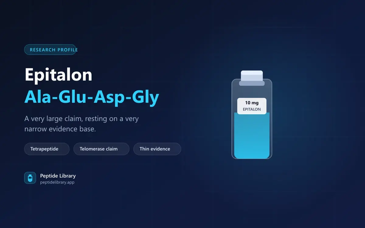 Epitalon: A Four-Amino-Acid Peptide With a Very Large Claim — Peptide Library research guide