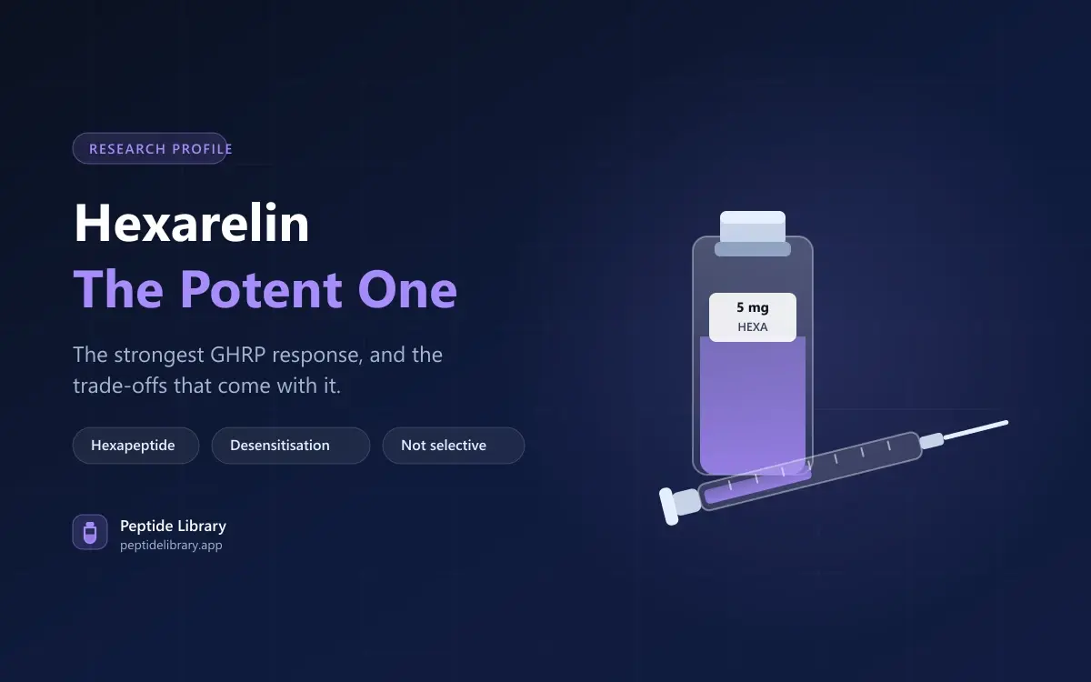 Hexarelin: The Most Potent GHRP, and Why That Is Not Simply Good — Peptide Library research guide