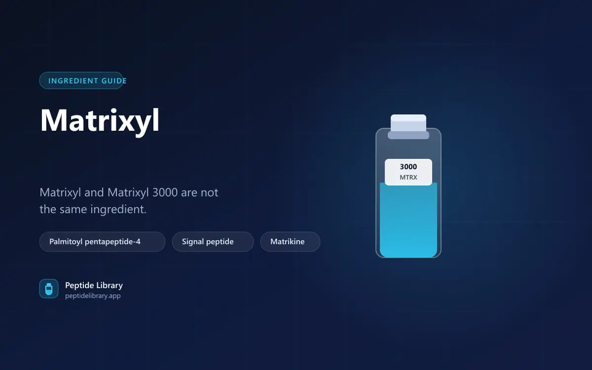 Matrixyl: What Palmitoyl Pentapeptide-4 Actually Does — Peptide Library research guide