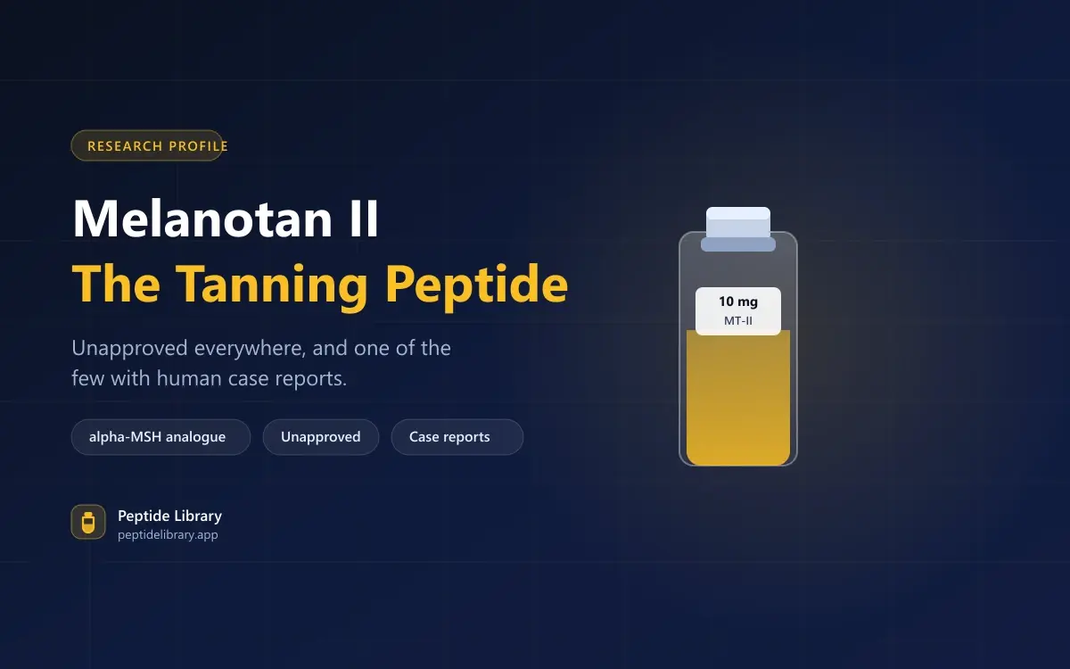 Melanotan II: The Tanning Peptide and Its Documented Problems — Peptide Library research guide