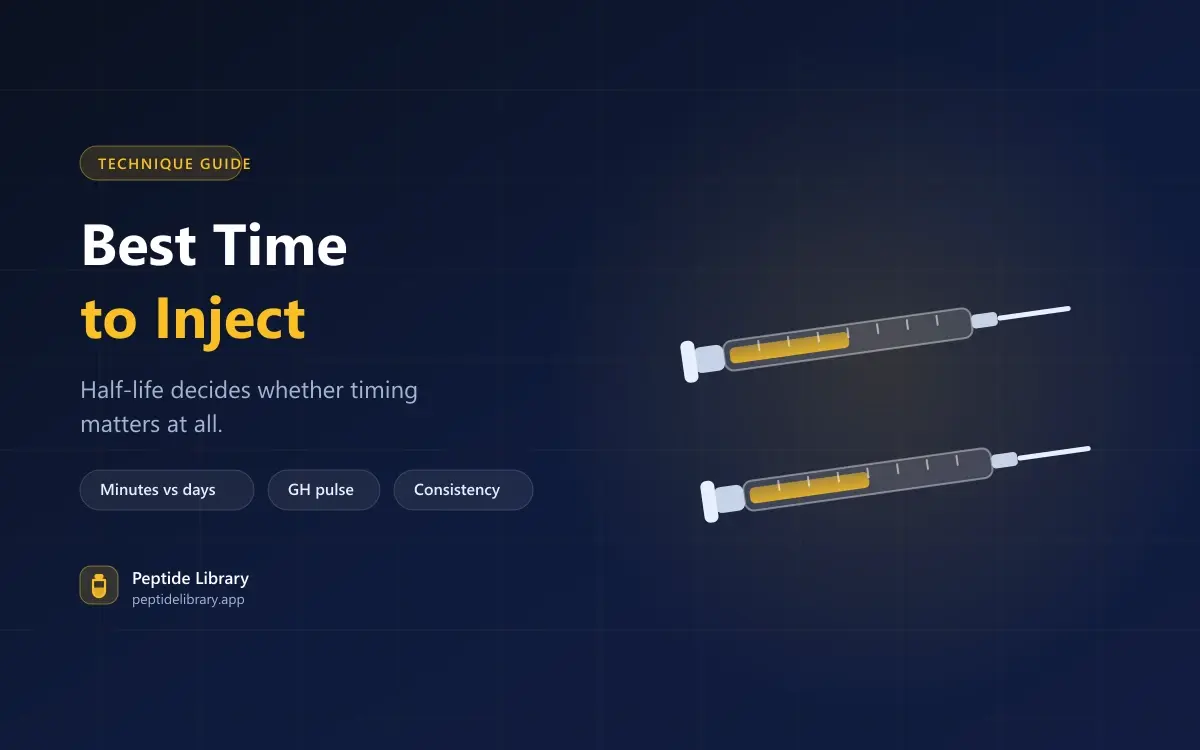 Best Time to Inject: When Timing Matters and When It Does Not — Peptide Library research guide
