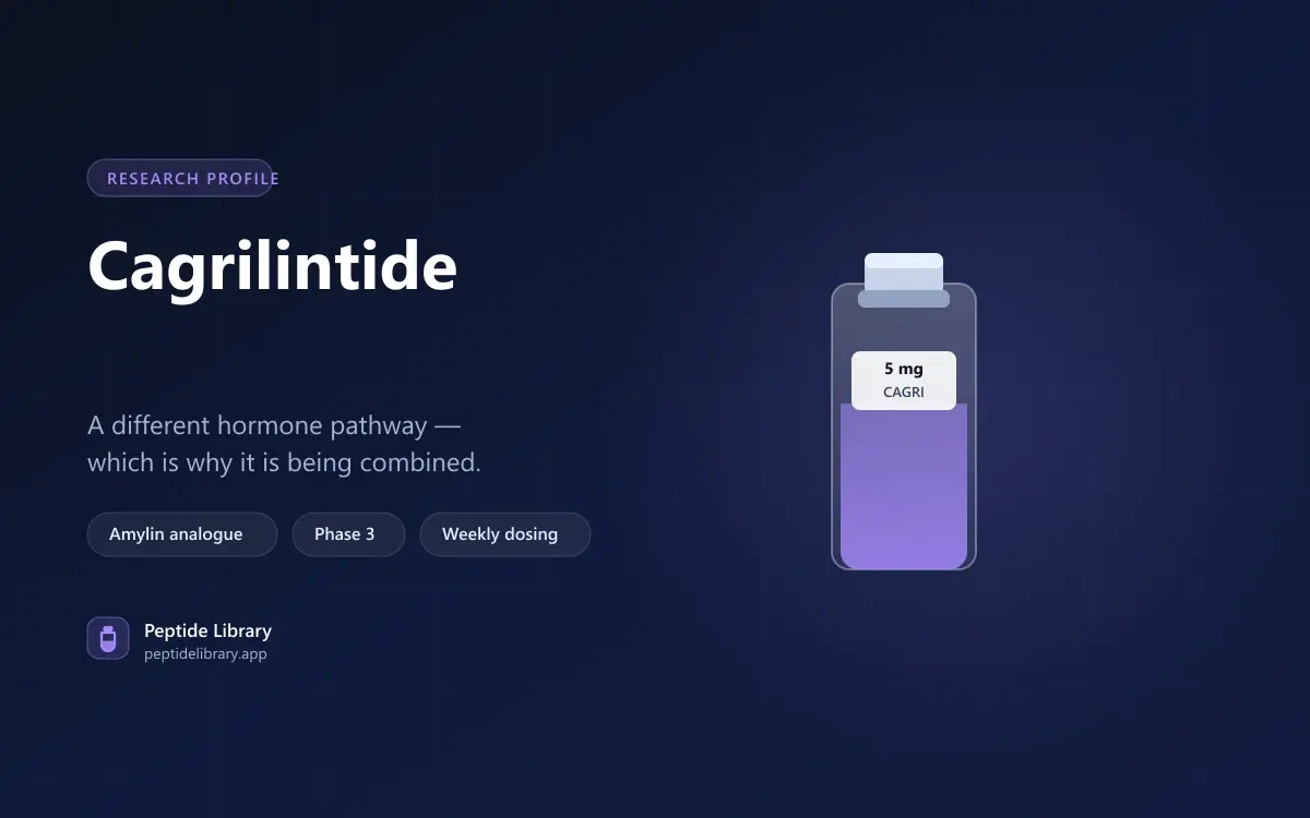 Cagrilintide: The Amylin Analogue Behind CagriSema — Peptide Library research guide