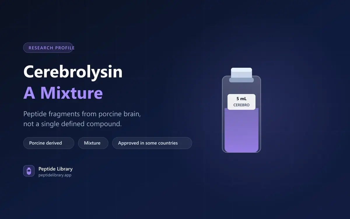 Cerebrolysin: A Brain Extract, Not a Defined Molecule — Peptide Library research guide