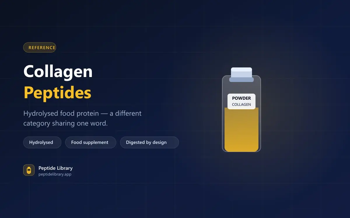 Collagen Peptides: A Different Category That Shares the Name — Peptide Library research guide
