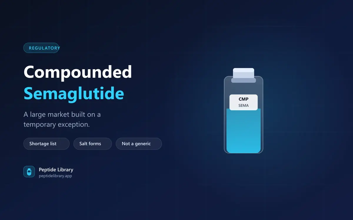 Compounded Semaglutide: What It Was and Why It Ended — Peptide Library research guide