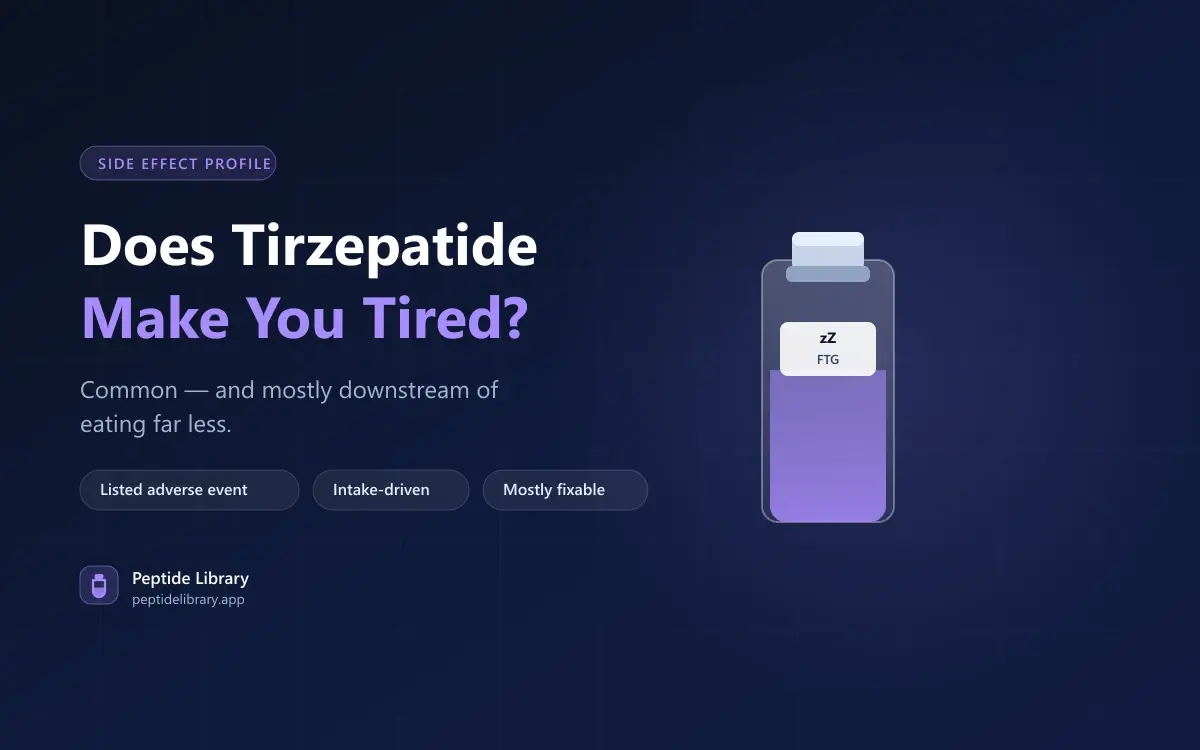 Does Tirzepatide Make You Tired? What Causes It and What Helps — Peptide Library research guide
