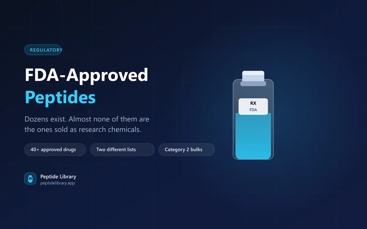 FDA-Approved Peptides: The Complete List — Peptide Library research guide