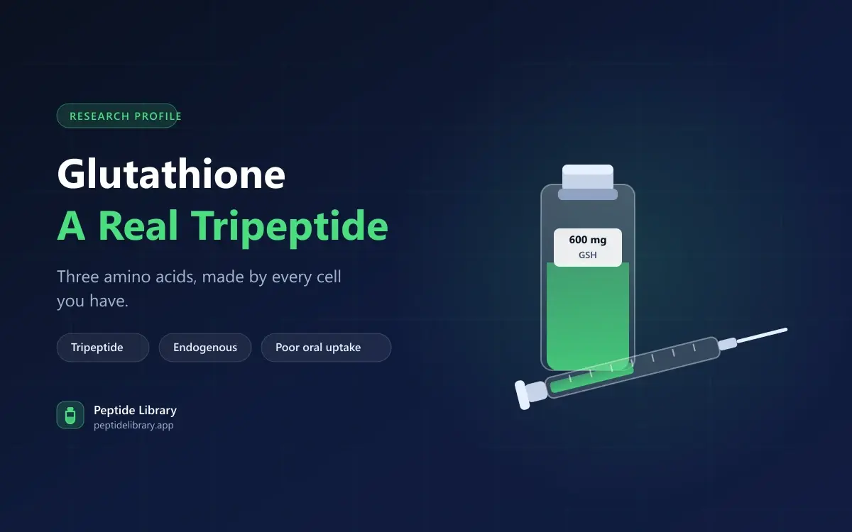 Glutathione: The Tripeptide Your Cells Already Make — Peptide Library research guide