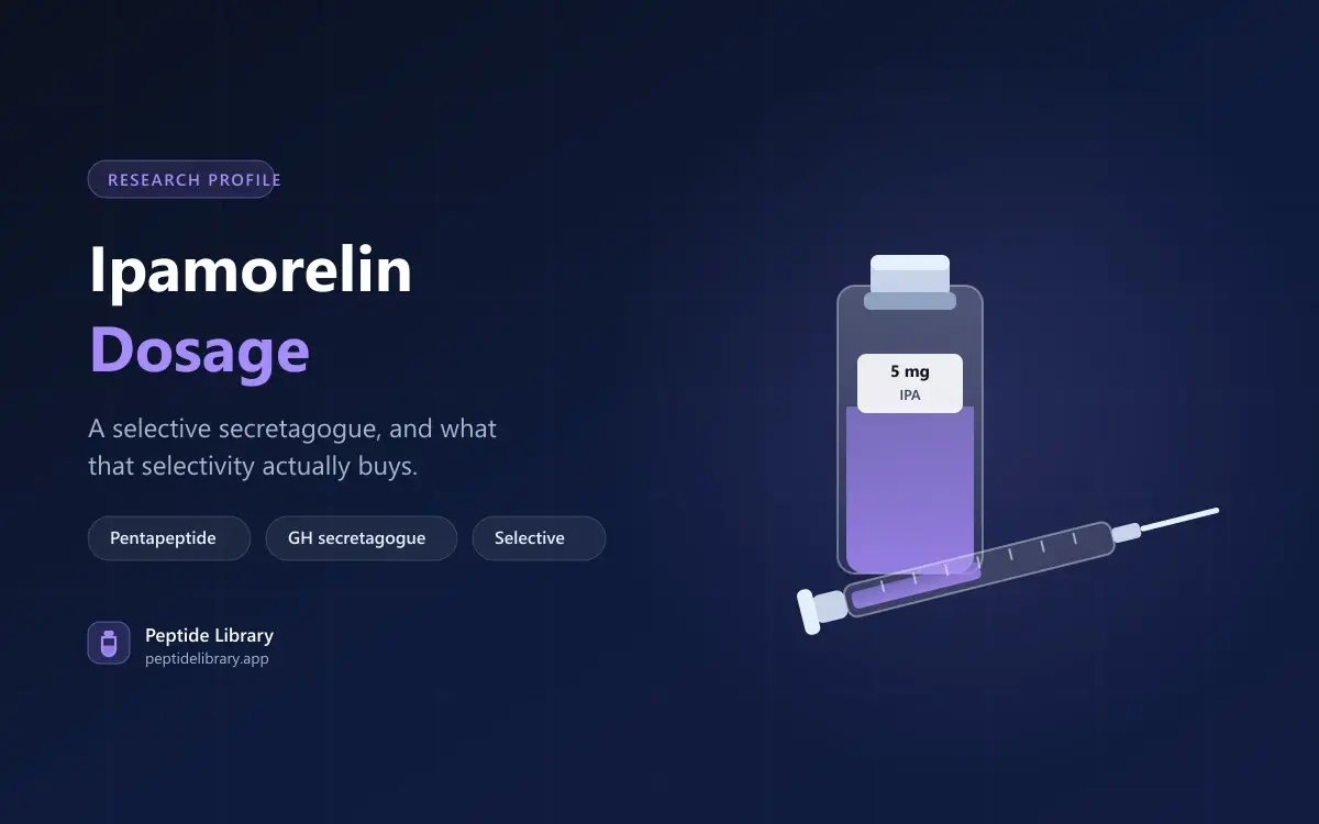 Ipamorelin Dosage: What the Research Reports and How the Vial Math Works — Peptide Library research guide
