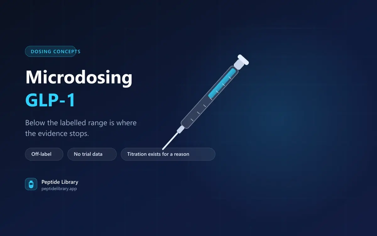 Microdosing GLP-1: What the Term Means and What the Evidence Shows — Peptide Library research guide