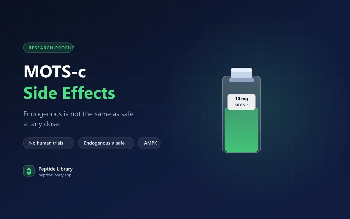 MOTS-c Side Effects: Preclinical Means No Answer Yet — Peptide Library research guide