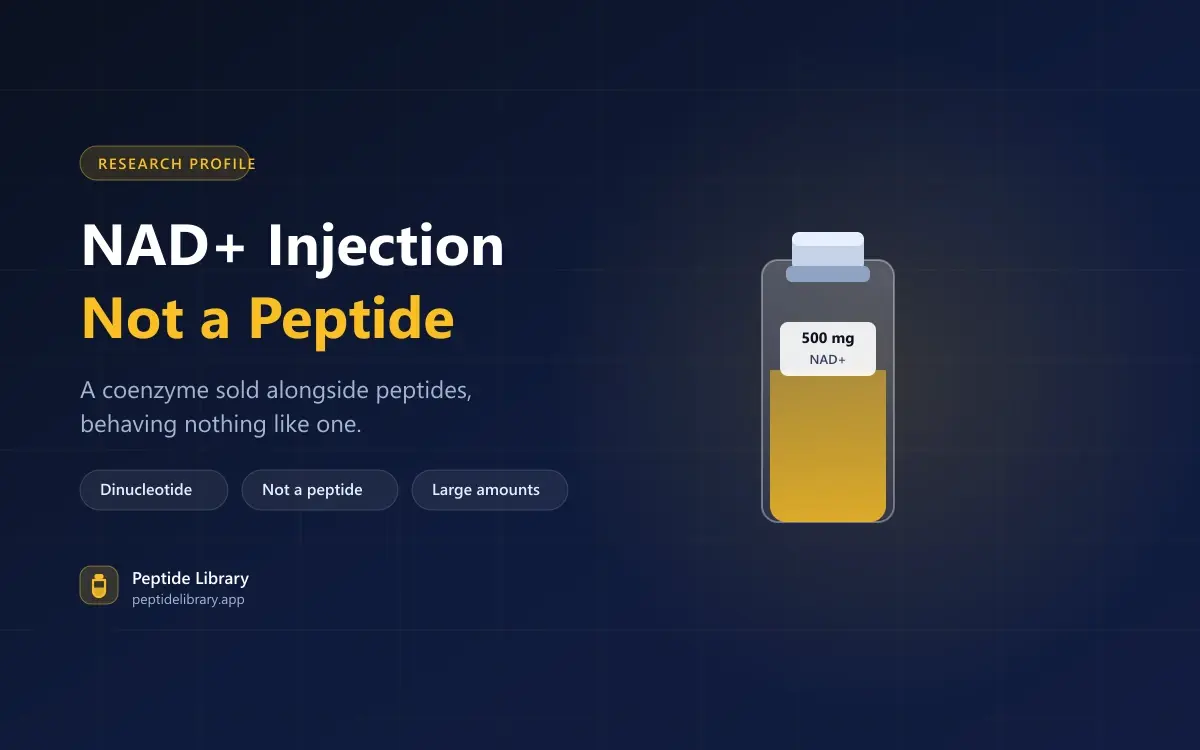 NAD+ Injections: The One on This List That Is Not a Peptide — Peptide Library research guide