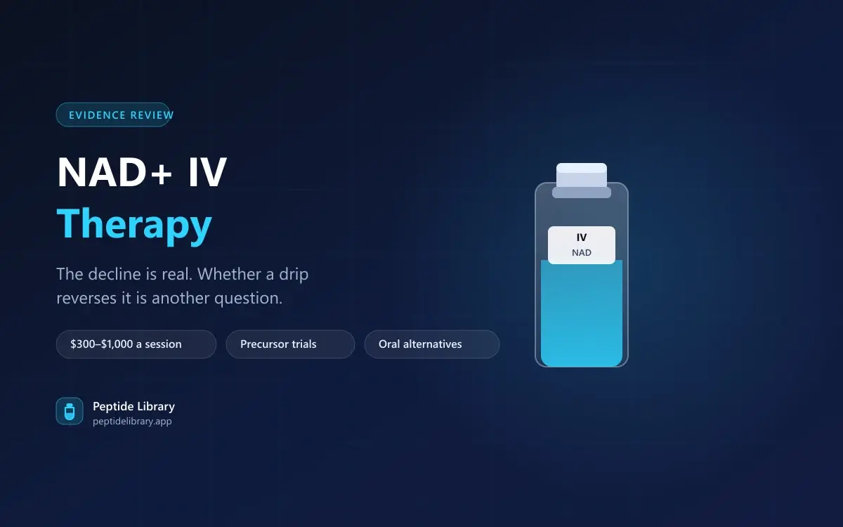NAD+ IV Therapy: What It Costs, What It Does, and What the Trials Show — Peptide Library research guide