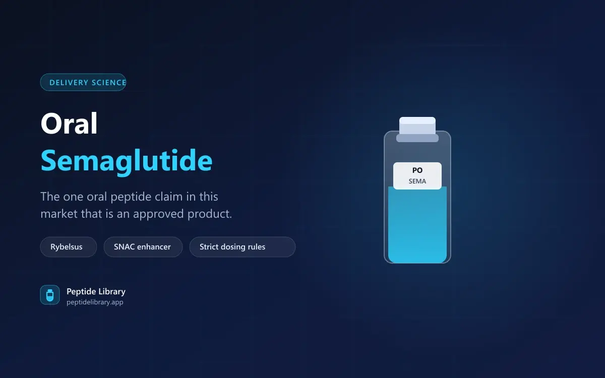Oral Semaglutide: The Tablet That Actually Exists — Peptide Library research guide