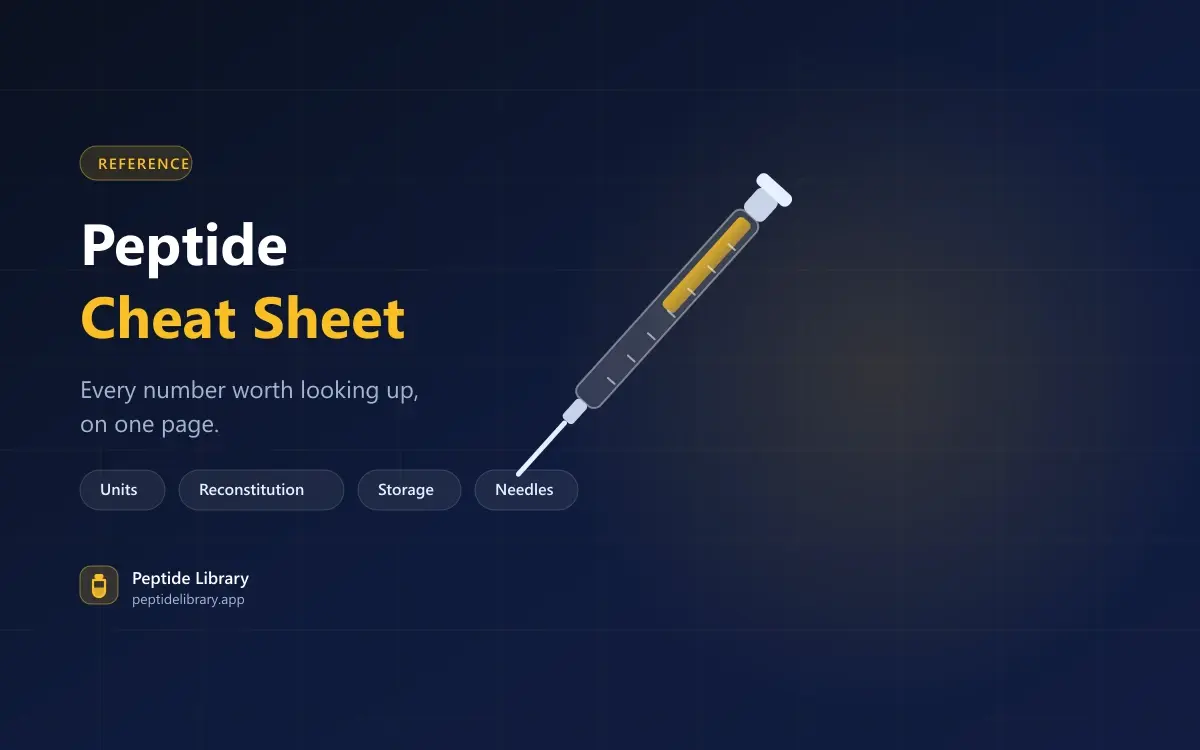 Peptide Cheat Sheet: Every Number on One Page — Peptide Library research guide