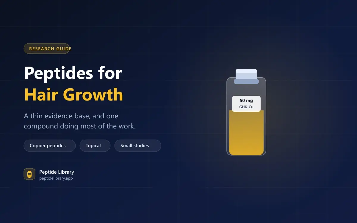 Peptides for Hair Growth: A Thin Evidence Base With One Bright Spot — Peptide Library research guide