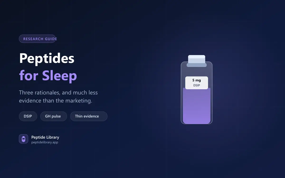 Peptides for Sleep: Three Candidates, Very Little Evidence — Peptide Library research guide