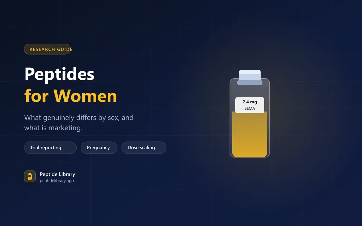 Peptides for Women: What Differs, and What Does Not — Peptide Library research guide
