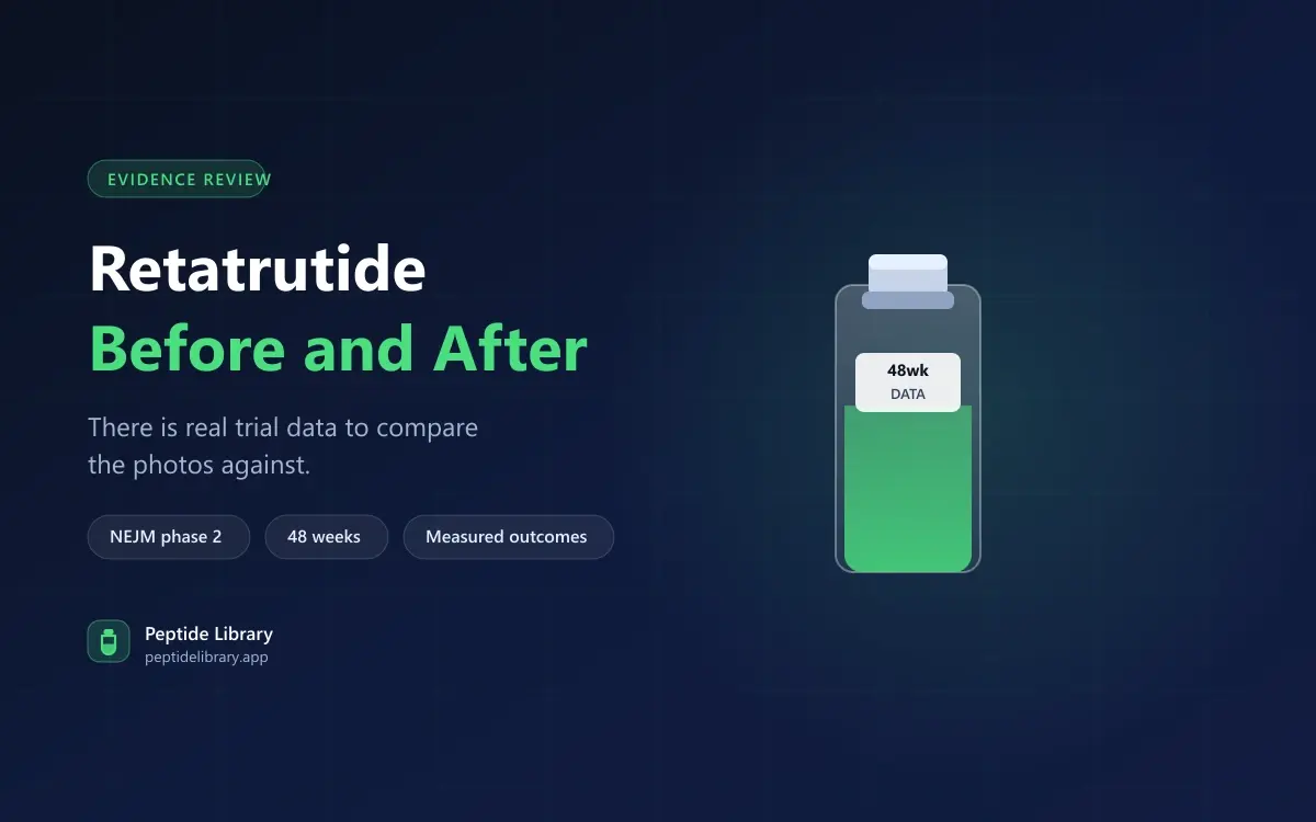 Retatrutide Before and After: What the Trial Data Shows Versus What Photos Show — Peptide Library research guide
