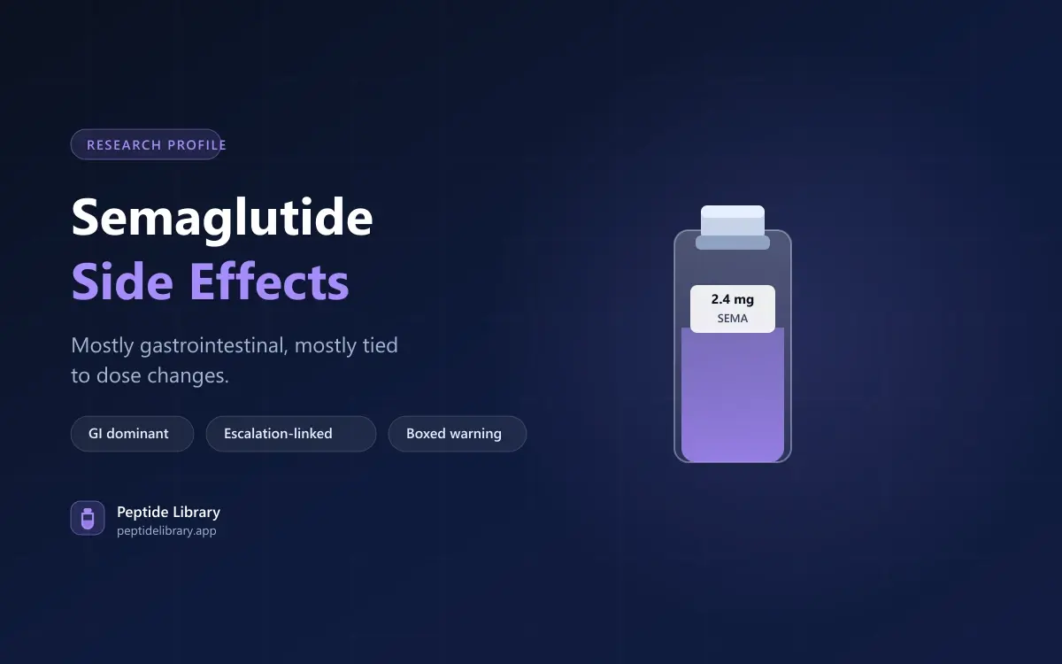 Semaglutide Side Effects: What the Trials and Label Report — Peptide Library research guide