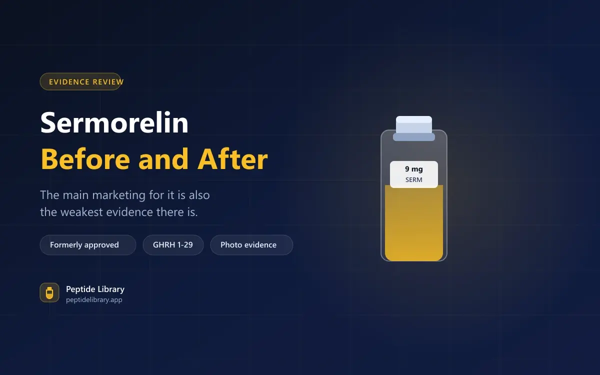 Sermorelin Before and After: What Results Are Plausible and What Photos Hide — Peptide Library research guide