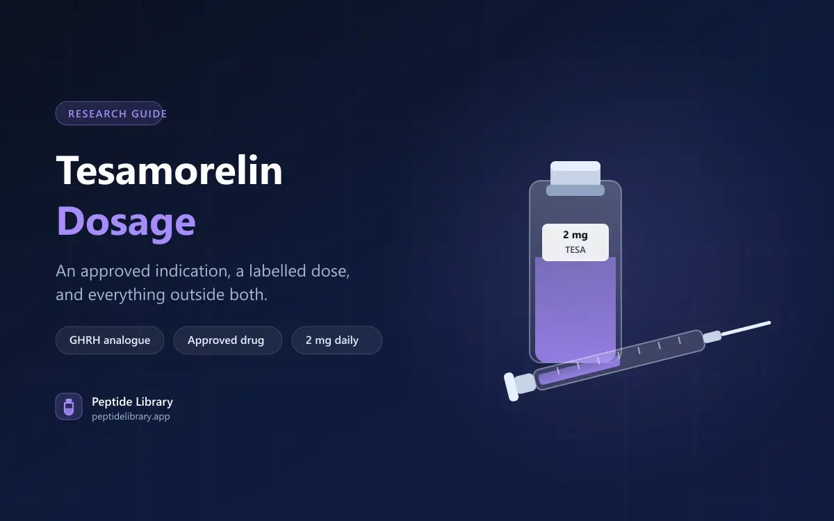 Tesamorelin Dosage: The Approved Indication and What Sits Outside It — Peptide Library research guide