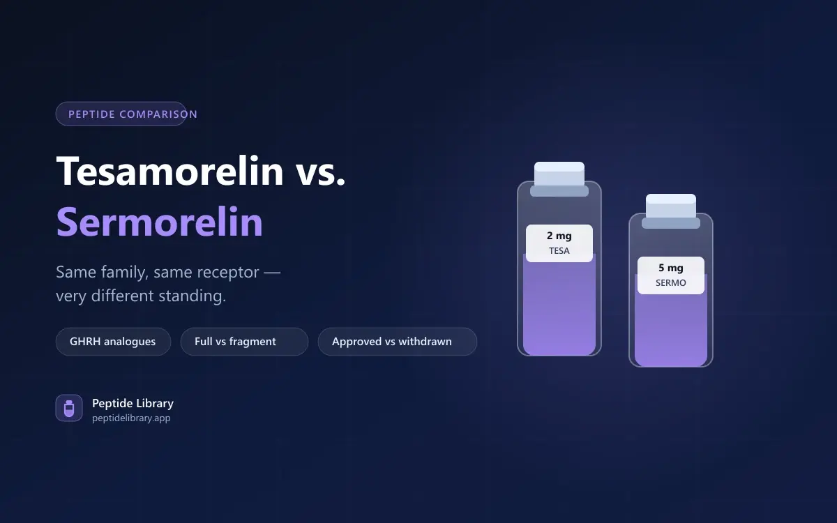 Tesamorelin vs. Sermorelin: Same Family, Different Standing — Peptide Library research guide