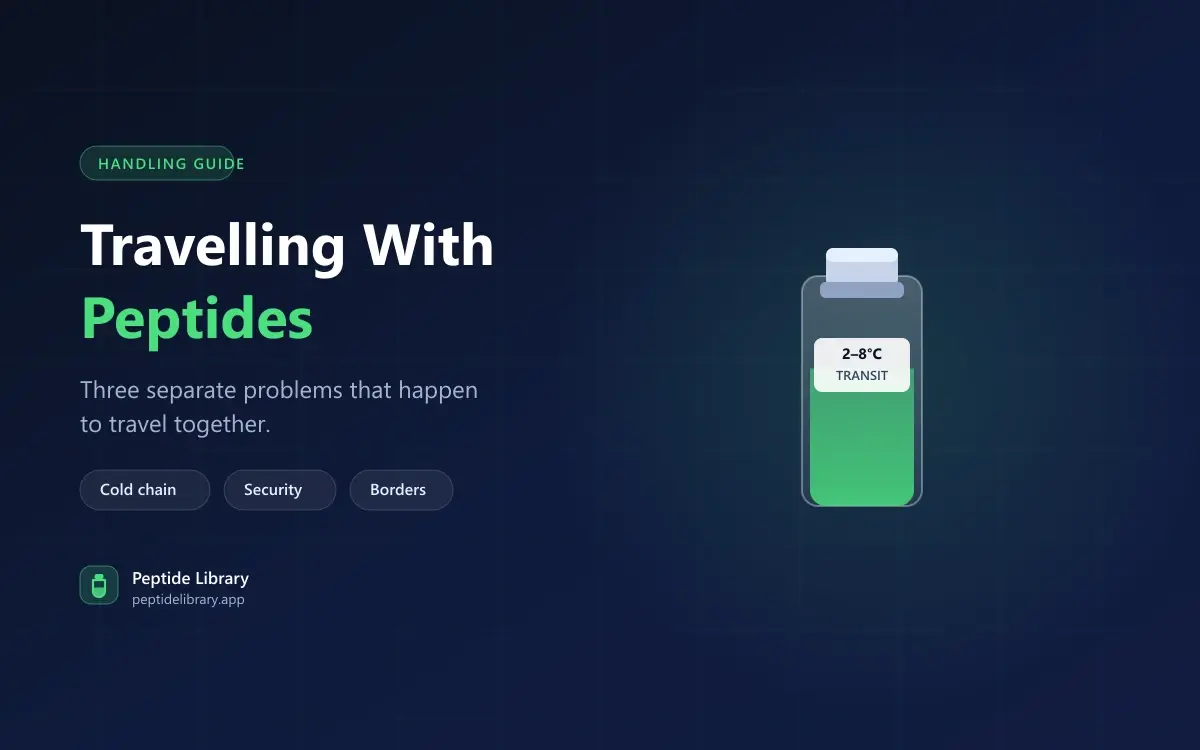 Travelling With Peptides: Cold Chain, Security, and Borders — Peptide Library research guide