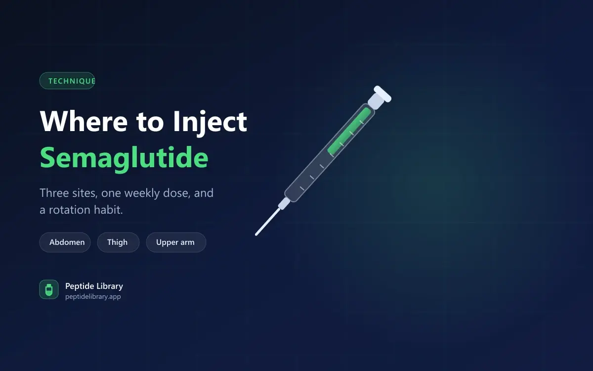 Where to Inject Semaglutide: Sites, Rotation and Technique — Peptide Library research guide