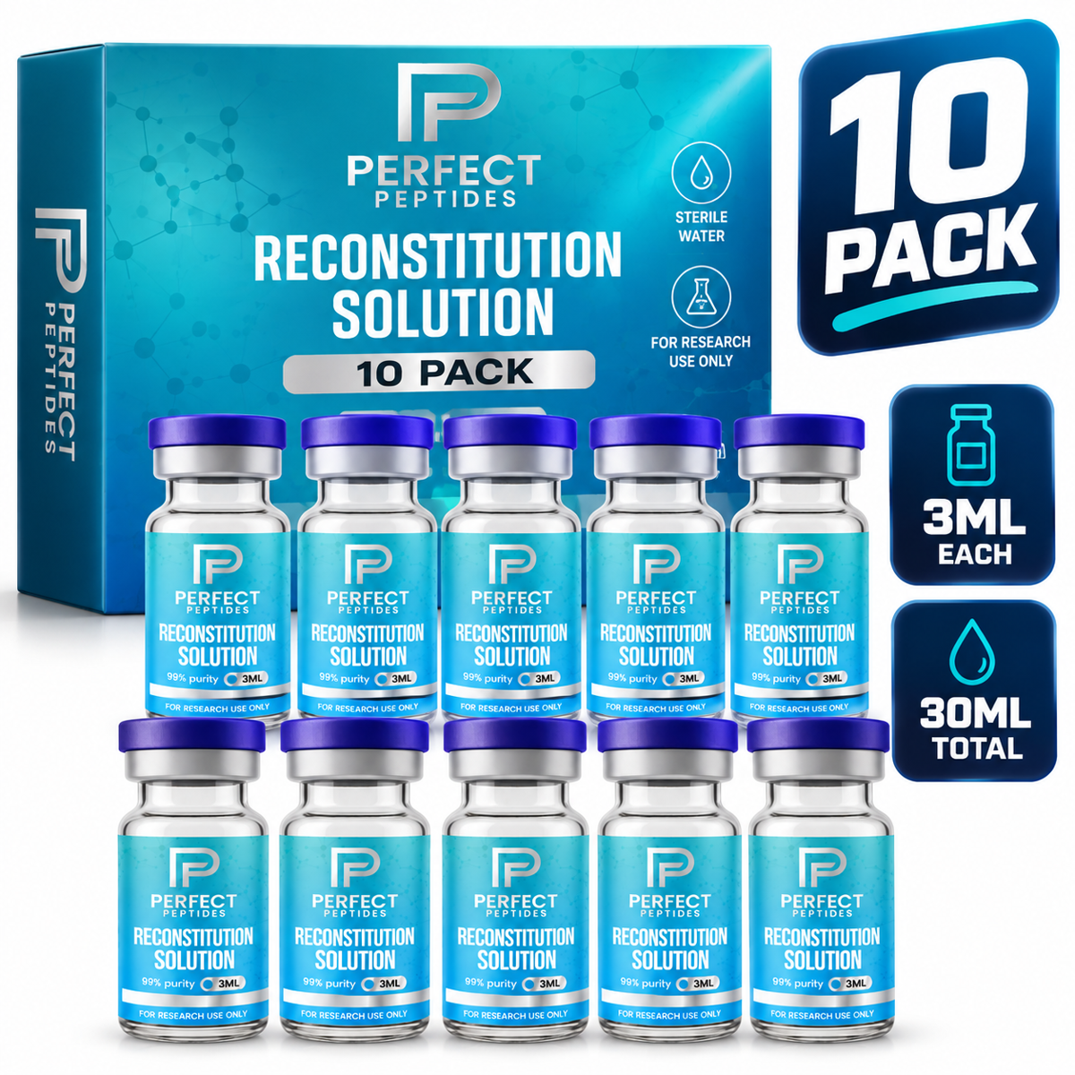 Reconstitution Solution - 10 Pack of 3 ML
