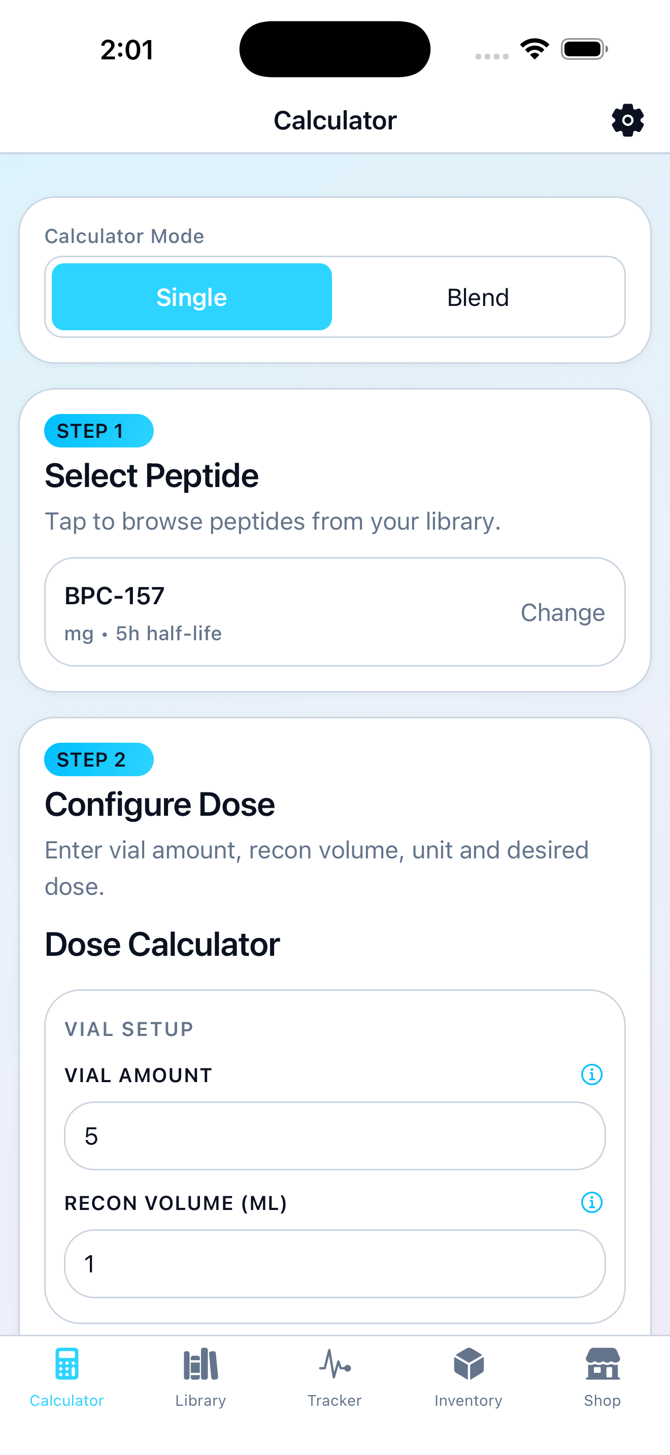 Peptide Library app screenshot 1