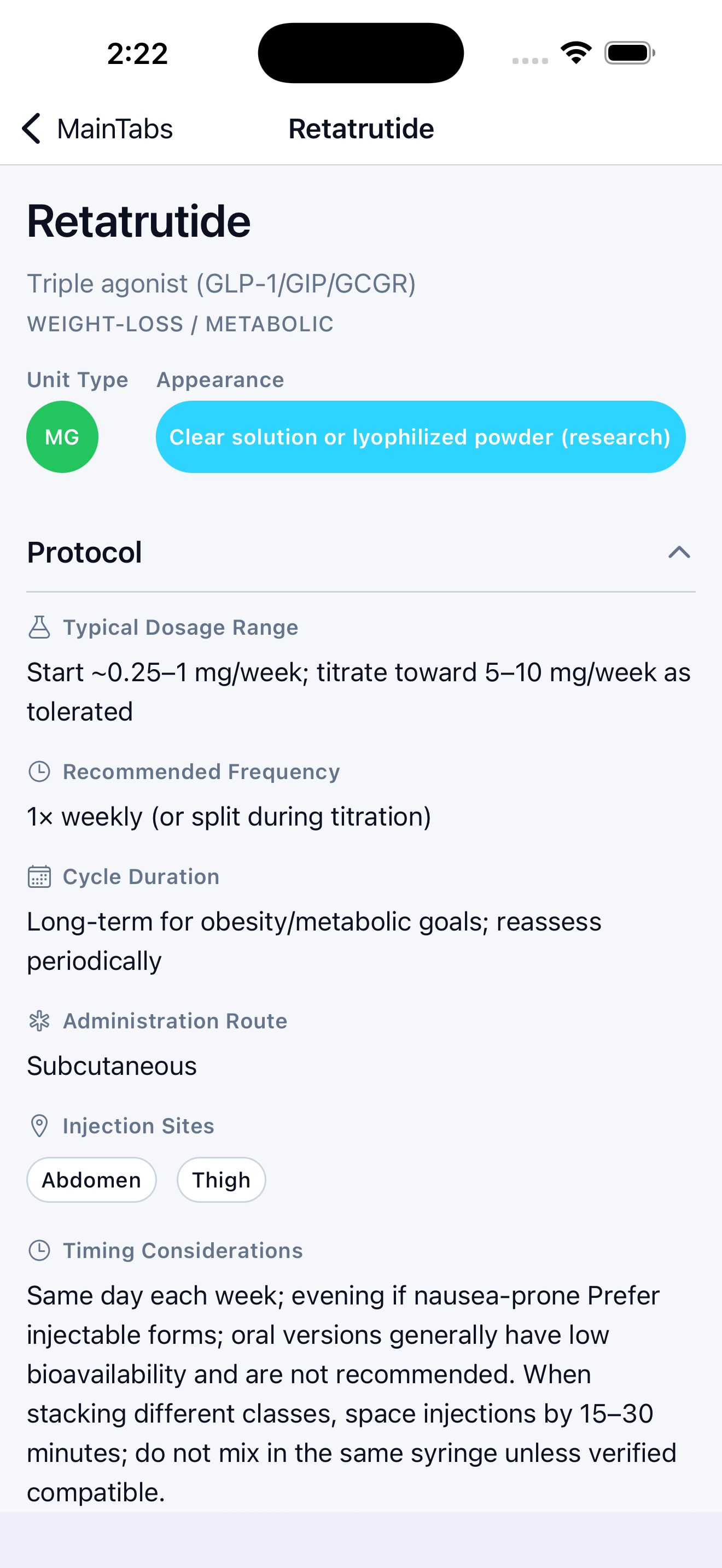Peptide Library app screenshot 8